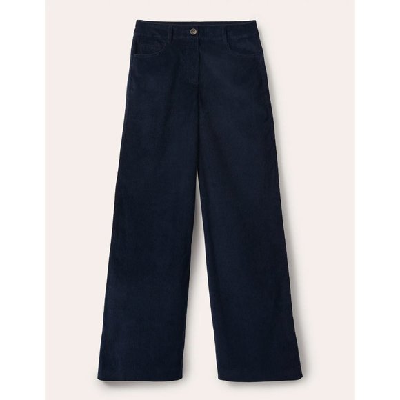Boden Pants - NWT Boden Alexia Wide Leg Corduroy Trouser Pants in Navy Blue, size 6 (US)